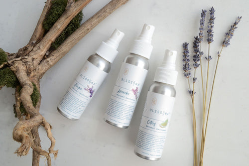 All natural spray deodorant by Blissoma in Citrus, Lavender, and Juniper